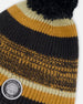 Lined Knit Pompom Hat Black And Brown - H10Z43_000