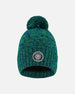 Lined Knit Pompom Hat Green And Blue - H10Z45_000