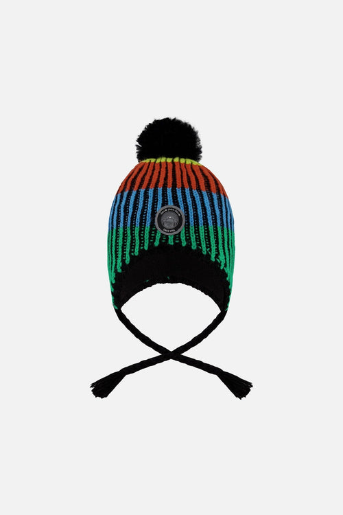 Lined Peruvian Knit Winter Hat With Pompom Multicolor - H10Z53_000