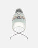 Lined Peruvian Knit Pompom Hat Gray And Sage - H10Z56_000