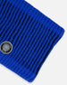 Lined Knit Neckwarmer Black And Blue - H10Z61_000