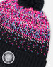 Lined Knit Pompom Hat Black And Pink - H10Z66_000
