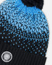 Winter Knit Pompom Hat With Lining Black And Blue - H10Z67_000