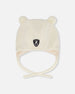Lined Baby Sherpa Hat With Ear Flaps Off-White - H10ZA01_165