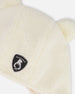 Lined Baby Sherpa Hat With Ear Flaps Off-White - H10ZA01_165