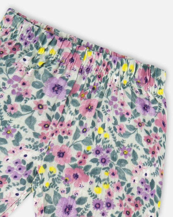 Organic Cotton Off-White Top And Muslin Pants Set - H20A11_101