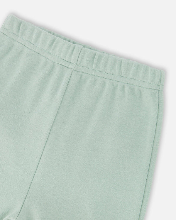 Organic Cotton Evolutive Pant And Long Sleeve Top Set Jade Green - H20A14_325