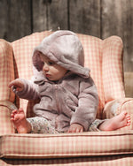 Hooded Zip Plush Jacket Neutral Purple - H20A30_557