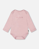 Organic Cotton Long Sleeve Romper Neutral Purple - H20A70_557