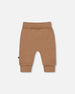 Organic Cotton Evolutive Pants Brown With Bears - H20C20_915