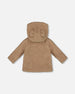 Sherpa Bear Hooded Zip Jacket Brown - H20D30_915