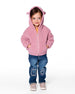 Hooded Full Zip Cat Plush Jacket Dusty Pink - H20E30_514