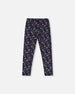 Jersey Leggings Navy Floral - H20E60_056