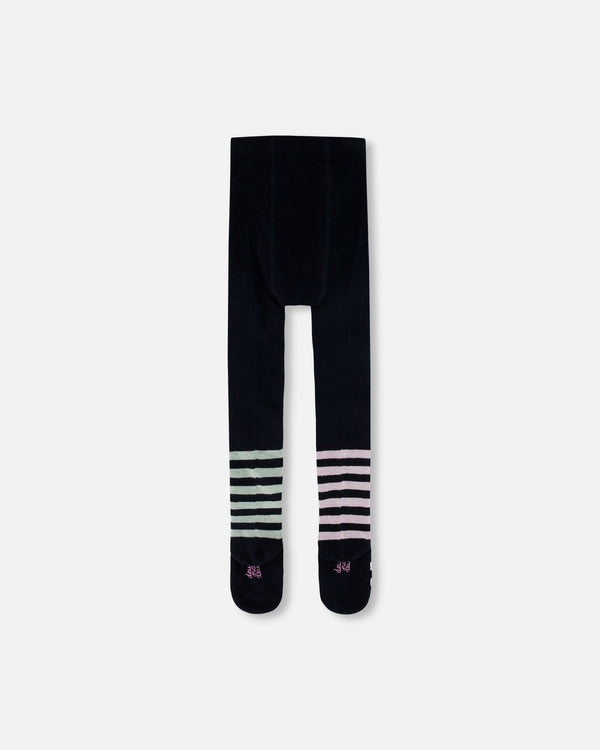 Knit Tights Dark Blue - H20ET_499