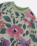 Stretch Fleece Sweatshirt Sage Floral - H20F30_046