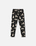 Printed Jersey Leggings Black With Dalmatians - H20H60_075