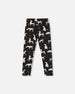 Printed Jersey Leggings Black With Dalmatians - H20H60_075