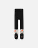 Knit Tights Black With Dalmatian Pattern - H20HT_999