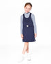 Milano Jumper Dress Navy Blue With Buckle Detail - H20I40_484