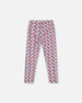 Organic Cotton Leggings Blue Apple Print - H20I60_080