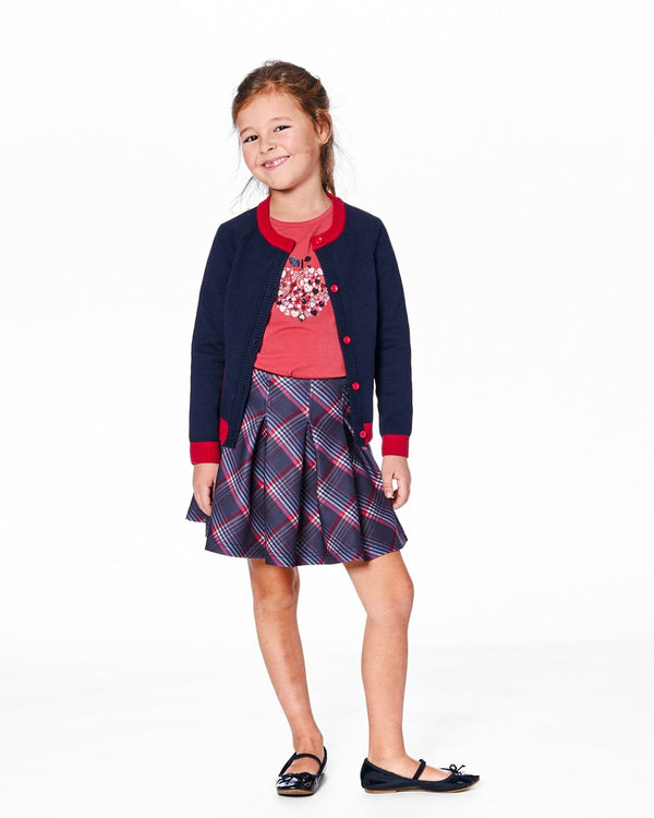 Organic Cotton T-Shirt Red With Mini Apples - H20I70_709