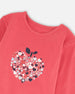Organic Cotton T-Shirt Red With Mini Apples - H20I70_709