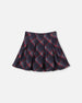 Pleated Milano Skirt Red And Navy Plaid - H20I80_079