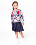 Knit Sweater Blue And Red With Apple Heart Jacquard - H20IT71_000