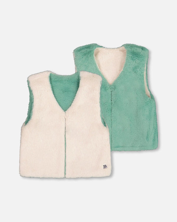 Reversible Faux Fur Vest - H20J30_101