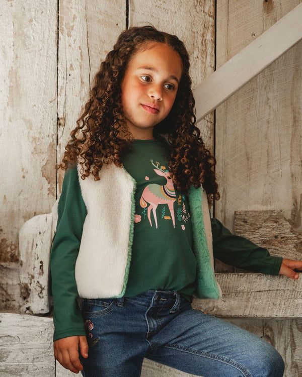 Reversible Faux Fur Vest - H20J30_101