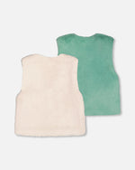 Reversible Faux Fur Vest - H20J30_101