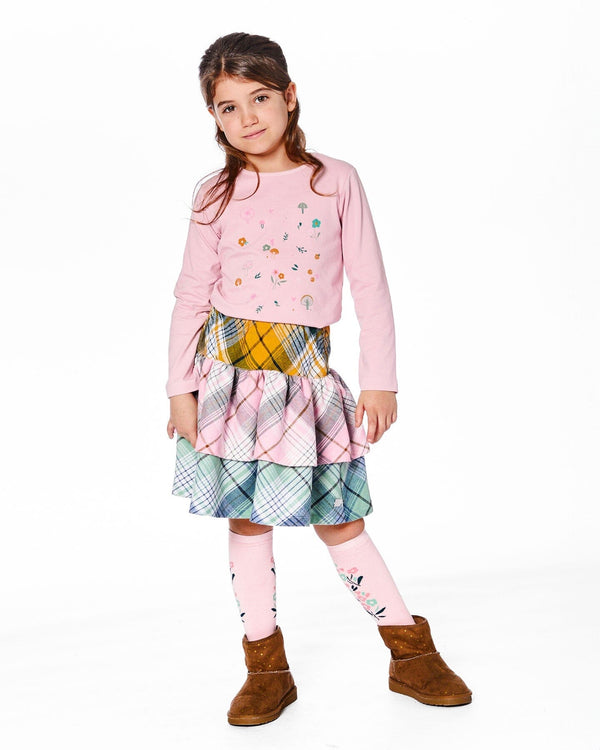 Organic Cotton Long Sleeve T-Shirt Dusty Pink - H20J70_617