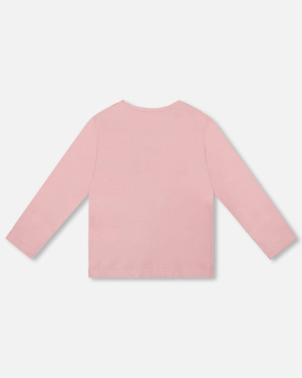 Organic Cotton Long Sleeve T-Shirt Dusty Pink - H20J70_617
