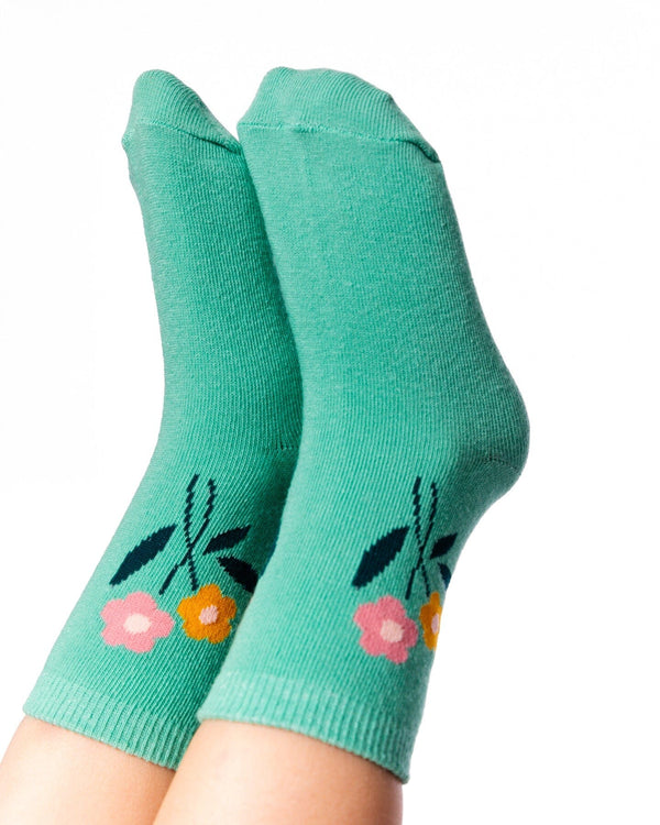 3-Pack Knit Socks Pink And Green - H20JS_000