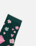 3-Pack Knit Socks Pink And Green - H20JS_000