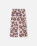 French Terry Wide Leg Sweatpants Pink Leopard - H20K21_077