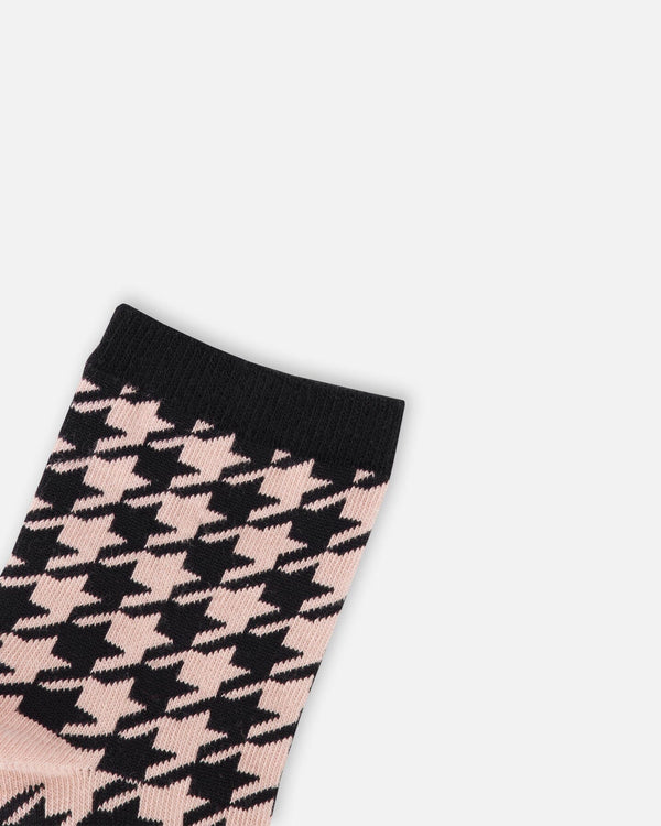 3-Pack Knit Socks Black And Pink - H20KS_000