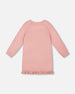 Knitted Dress Dusty Pink With Unicorn Intarsia - H20KT85_650
