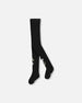 Knit Tights Black With Unicorns And Hearts - H20KT_999
