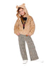 Faux Fur Hooded Jacket Nougat - H20LG50_116
