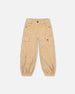 Parachute Corduroy Pants With Cargo Pockets Light Pecan Brown - H20M20_960