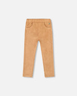 Stretch Suede Treggings Light Pecan Brown - H20M21_960