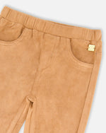 Stretch Suede Treggings Light Pecan Brown - H20M21_960