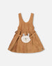 Stretch Suede Effect Jumper Light Pecan Brown With Llama Bag - H20M41_960