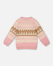 Llama Jacquard Sweater Dusty Pink - H20MT72_276