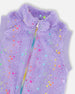 Faux Fur Zipped Vest Lavender - H20N30_564