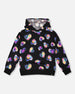 Fleece Hoodie Black And Multicolor - H20N31_000