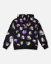 Fleece Hoodie Black And Multicolor - H20N31_000