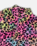 Faux Fur Zipped Jacket Multicolor Leopard - H20N50_000