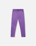 Shiny Stretch Leggings Purple - H20N60_564